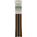 Certina - Ds Action Chrono Synthetikband Schwarz/orangen, Edelstahl Schliesse C603018007 - orange