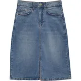 S.Oliver Knielanger Jeansrock mit Schlitz blau 140