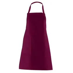 Latzschürze Nackenband verstellbar bordeaux, Größe 34 11/473/21