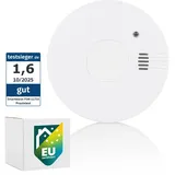 smartwares Rauchmelder - Austauschbare Batterie - Optischer Sensor - Testknopf - Geräuschlose Funktion - FSM-11710