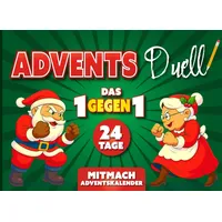 Das Advents-Duell: 24 festliche Stift-und-Papier-Spiele zum Mitmachen im Adventskalender-Buch für Paare, Freunde und Familie – das perfekte Geschenk zu Weihnachten