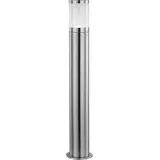 GLOBO Wegeleuchte H 80 cm 1x E27 Edelstahl, Silber
