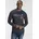 Langarmshirt DELMAO Herren 3XL 64/66 blau Single Jersey Obermaterial 100 Baumwolle bedruckt Basic schmal Rundhals Shirts Langarmshirt schmale Passform bedruckt Rundhalsausschnitt aus Baumwolle