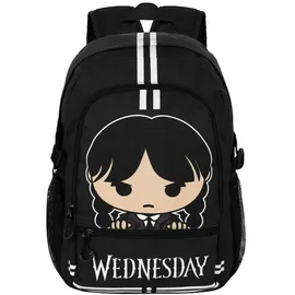 Karactermania Wednesday Cute-Fan Fight Rucksack 2,2 Grau