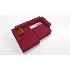 mebloland Ecksofa TOR mit Schlaffunktion. Farbe: Red. - Rot