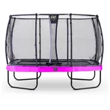 EXIT Elegant Premium Trampolin 244x427cm mit Deluxe Sicherheitsnetz - lila