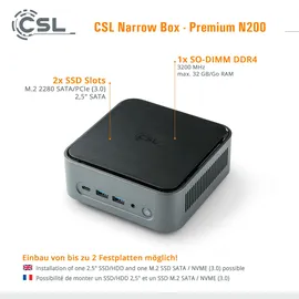 CSL Narrow Box Premium schwarz