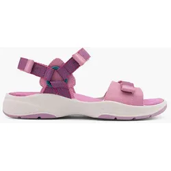 Leder Sandale - Damen - lila
