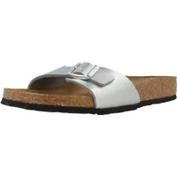 Birkenstock Madrid Birko-Flor schmal silber 35