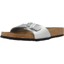 Birkenstock Madrid Birko-Flor schmal silber 35