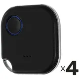 Shelly - Bluetooth Schalter u. Dimmer, Blu Button1, Plug&Play, schwarz, 4er Set
