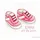 Luca-S B1139 Baby Schuhe Mädchen Kreuzstichset, Baumwolle, mehrfarbig, 12,5x8cm