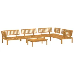 vidaXL 5-tlg. Garten-Sofagarnitur aus Paletten Massivholz Akazie