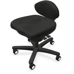 VIASIT . CoreChair Stuhl schwarz mit weichen Rollen