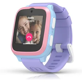 myFirst Fone S3+ Kinder-Smartwatch in Cotton Candy Mix mit GPS, Musikplayer, Kamera, Anruffunktion und Schulmodus