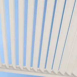 Weide Pergola Deluxe Plus 4 x 8 m Weiß