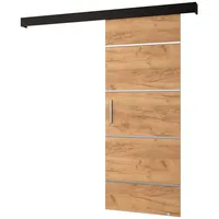 Schiebetür Komplettset - Schiebetürsystem Salwador 4 - Schiebetüren - Trennwände - Raumteiler - Innentüren, Tür 90x204 cm - Schiebetür Schiene - Zimmertür mit Schiebetür Griff - Saloontür