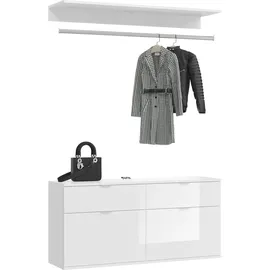 xonox home Projekt X Kommode - Garderobenstange - Schwarz