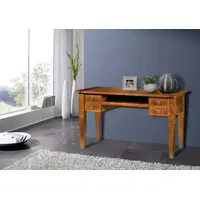 MASSIVMOEBEL24.DE Schreibtisch Akazie 130x60x77 honig lackiert OXFORD #0506