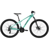 Bikestar Hardtail Aluminium Mountainbike Shimano 21 Gang Schaltung, Scheibenbremse 27.5 Zoll Reifen | 14 Zoll Rahmen Alu MTB | Mint