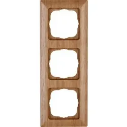 Kopp 306730069 MILANO - Abdeckrahmen 3-fach, Farbe: eiche