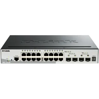 D-Link 20-port Gigabit Smartpro Switch - Black / White