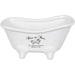 Schale Badewanne Keramik 20x9x10cm weiß