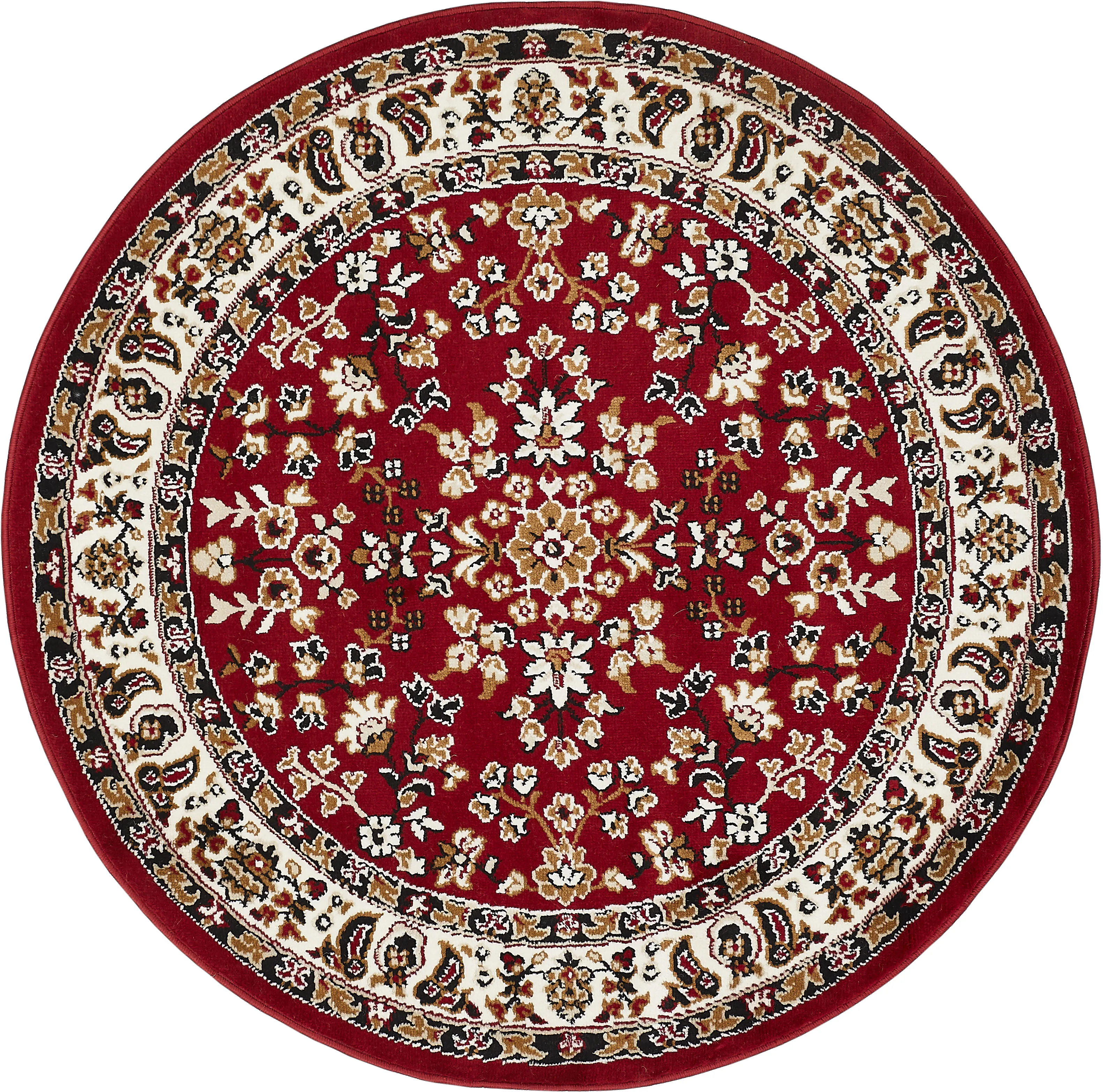 Andiamo Teppich »Oriental«, rund, Kurzflor, Orient-Optik, ideal im Wohnzimmer & Schlafzimmer Andiamo rot Ø 120 cm