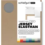 schlafgut Easy Spannbettlaken für Topper Jersey Elasthan 180 x 200 - 200 x 220 cm gray mid