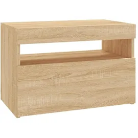 vidaXL TV-Schrank mit LED-Leuchten 60x35x40 cm Braun/Holz