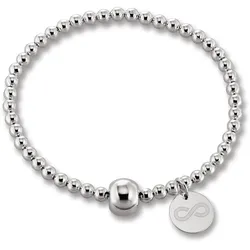Silberarmband ONE ELEMENT "Armband aus 925 Silber Ø 54,0 mm mit Gummiband", silber, Armbänder, Damen, Silber 925 (Sterlingsilber), Gummiband – für Damen – elegant, modern & vielseitig kombinierbar