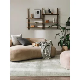 benuta pure Viskoseteppich, Mintgrün, Textil, Beton Optik, Rechteckig, 120x170 cm, für Fußbodenheizung geeignet, Teppiche & Böden, Teppiche