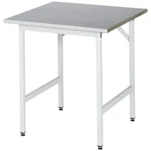 Certeo Arbeitstisch Stahl 750x800x800-850mm grau