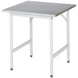 Certeo Arbeitstisch Stahl 750x800x800-850mm grau