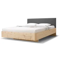Gaderform Zirbenbett Gardena II - 140x200cm	Zirbe roh unbehandel