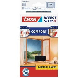 TESA  tesa® Insect Stop Fliegengitter Fliegengitter für Fenster anthrazit 130 x 150 cm