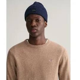 GANT Superfine Lambswool Rundhalspullover - Braun - XL