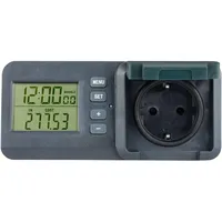 REV Ritter REV Energiekostenmessgerät mit LC-Display, IP44, schwarz-grün