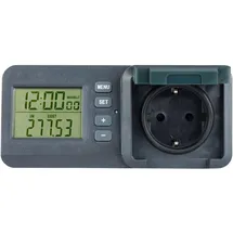 REV Ritter REV Energiekostenmessgerät mit LC-Display, IP44, schwarz-grün