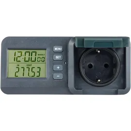 REV Ritter REV Energiekostenmessgerät mit LC-Display, IP44, schwarz-grün