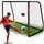 Neo-Sport Fußballtor Schwarz/Rot 300 x 200 x 120 cm