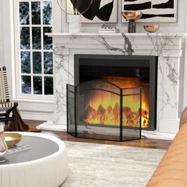 Homcom Kaminschutzgitter Metall