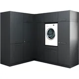 laundreezy Mehrzweckschrank-Set 218 x 200 x 68 cm Grau