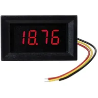 TRU Components TC-VL4D-RED Digitales Einbaumessgerät