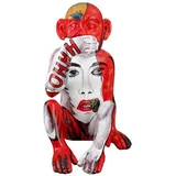 Casablanca by Gilde Tierfigur »Skulptur Monkey rot