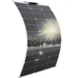 100W 18V Flexibel Solarpanel Monokristalline Flexible Solarmodul für 12V Batt...