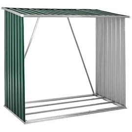 Estexo Brennholzunterstand Metall Grün