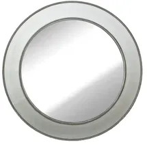 dasmöbelwerk Wandspiegel Antik Ø90 cm Silber