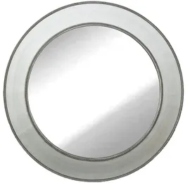 dasmöbelwerk Wandspiegel Antik Ø90 cm Silber