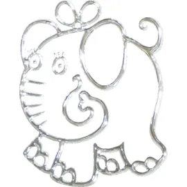 Hermann Schütz 3D-Chrome-Sticker Elefant 100 x 75 mm